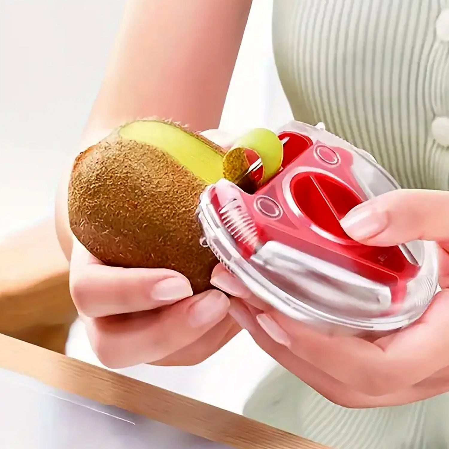 82583 In 1 Multi Function Three Use Rotary Hanging Round Planer Peeler And Cutter Vegetable Slicer Kitchen Tools Kitchen Gadgets (B Grade) Wukusy