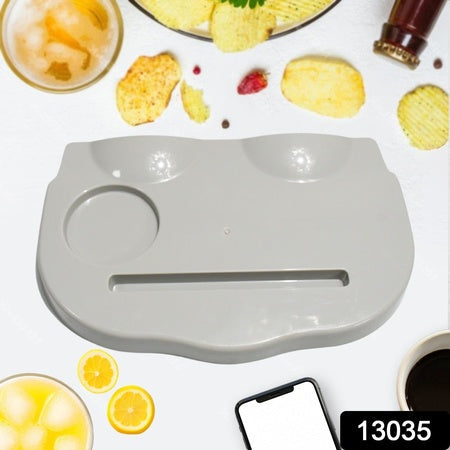 Snack Caddy Tray With A Drink Cup Holder The Ultimate Movie Night Wukusy