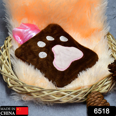 6518 Paw Print Small Hot Water Bag With Cover For Pain Relief Neck Shoulder Pain And Hand Feet Warmer Menstrual Cramps. Wukusy