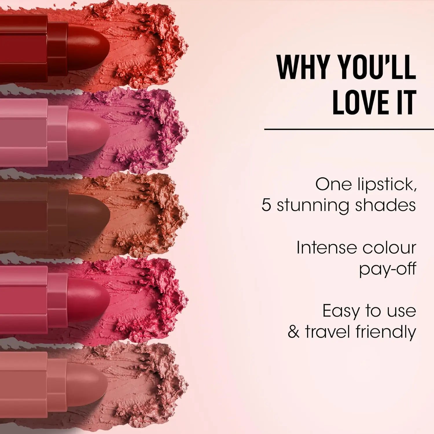 Og Beauty 5-in1 Sensational Lipstick (7.5 Gm) Wukusy