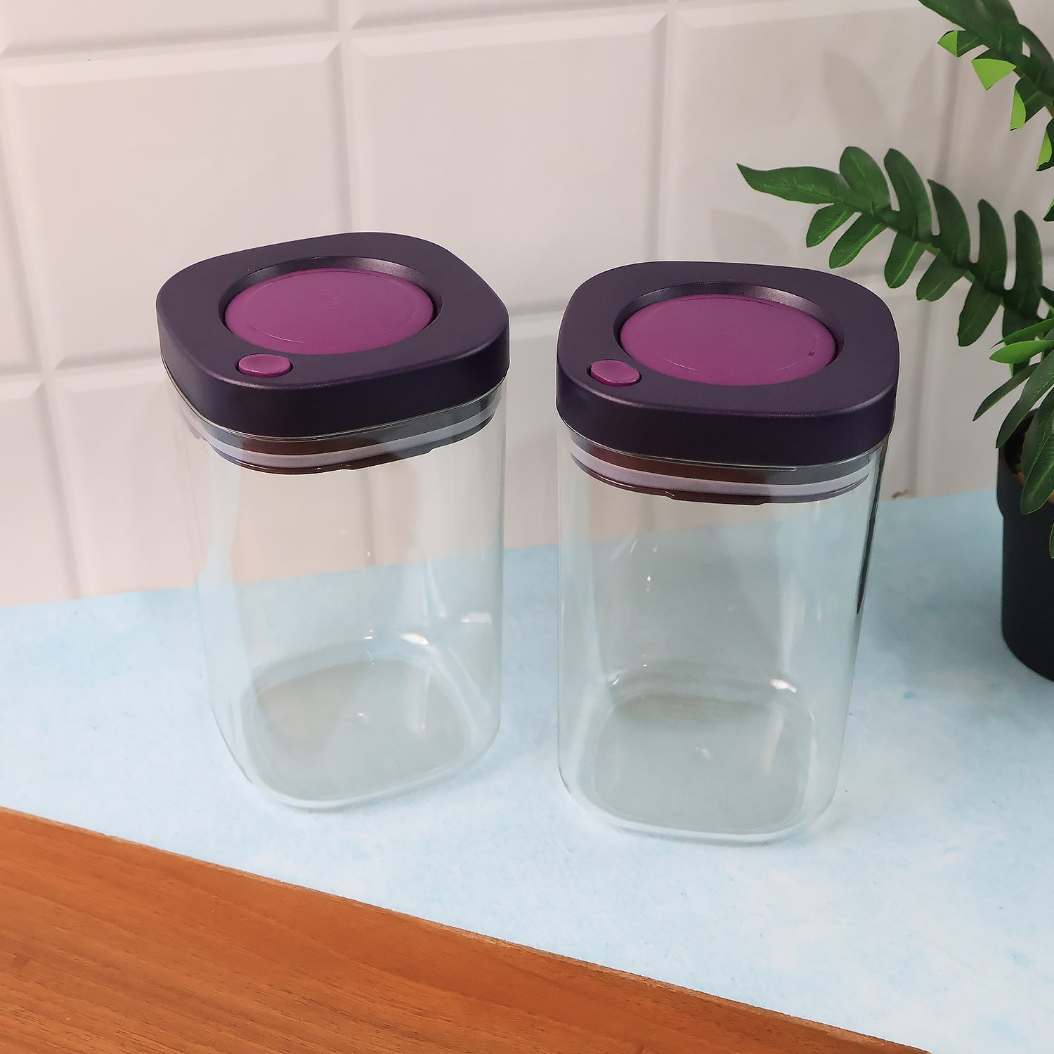 Supermom Airtight Kitchen Storage Containers (2 Pc Set  1200ml) Wukusy