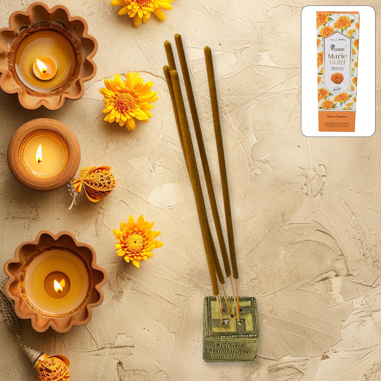Marie Gold Premium Incense Stick Agarbatti For Home Office Wukusy