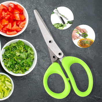 Premium 5 Blade Multipurpose Herb Scissors (1 Pc)
