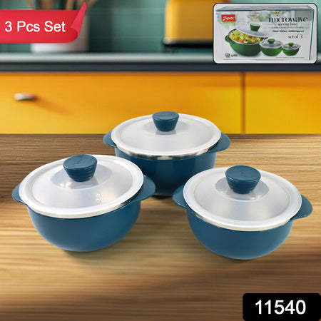 Apex Microwave-safe Serving Bowl 3 Pcs Set (700ml 1000ml 1400ml) Wukusy