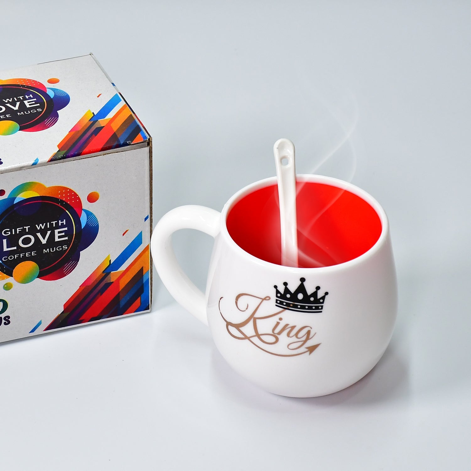 4975 Multi Design Coffee Mug With Spoon And Box Packing. Ceramic Mugs To Gift Your Best Friend Tea Mugs Coffee Mugs Microwave Safe. Wukusy