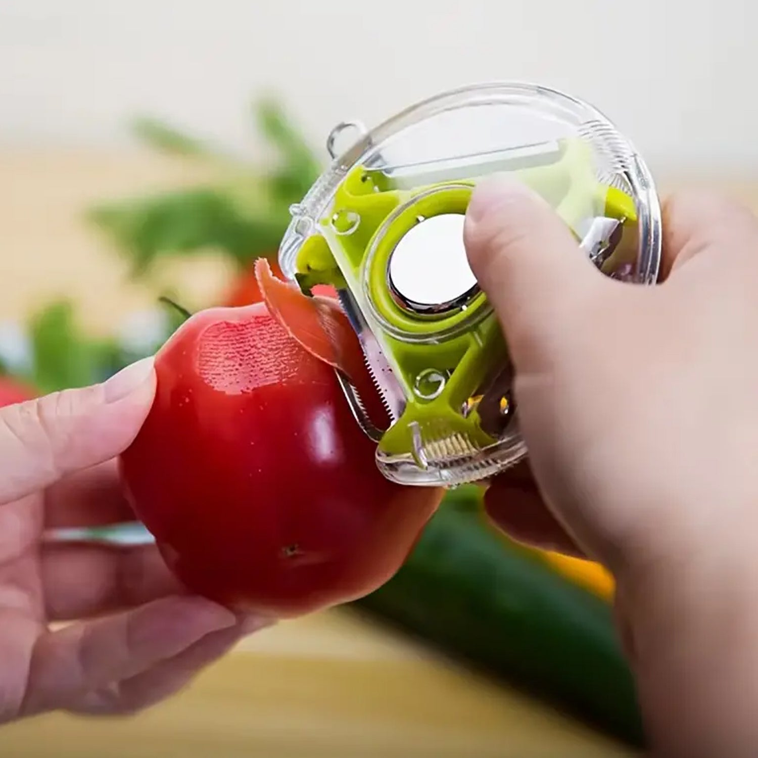 82583 In 1 Multi Function Three Use Rotary Hanging Round Planer Peeler And Cutter Vegetable Slicer Kitchen Tools Kitchen Gadgets (B Grade) Wukusy