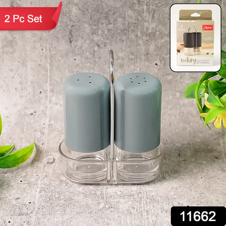 Apex Victory Salt  Pepper Dispenser Set  2 Pcs Acrylic Seasoning Shaker Wukusy
