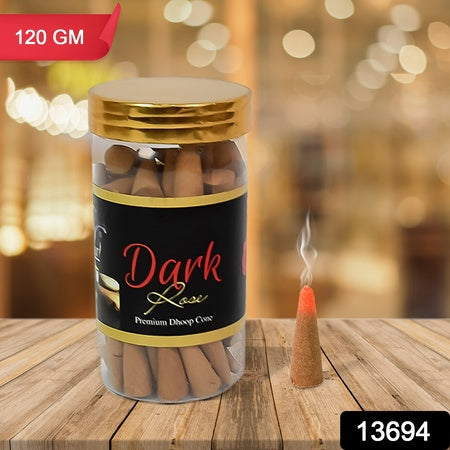 Dark Rose Dhoop Cones Premium Dark Rose Dhoop (120 Gm.) Wukusy