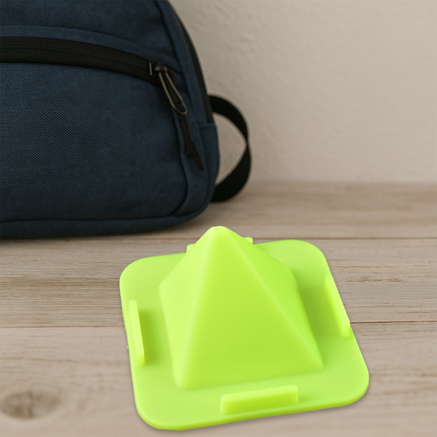 Virgin Mobile Accessories Universal Portable Four-sided Pyramid Shape Desktop Table Mobile Holder Stand (1 Pc) Wukusy