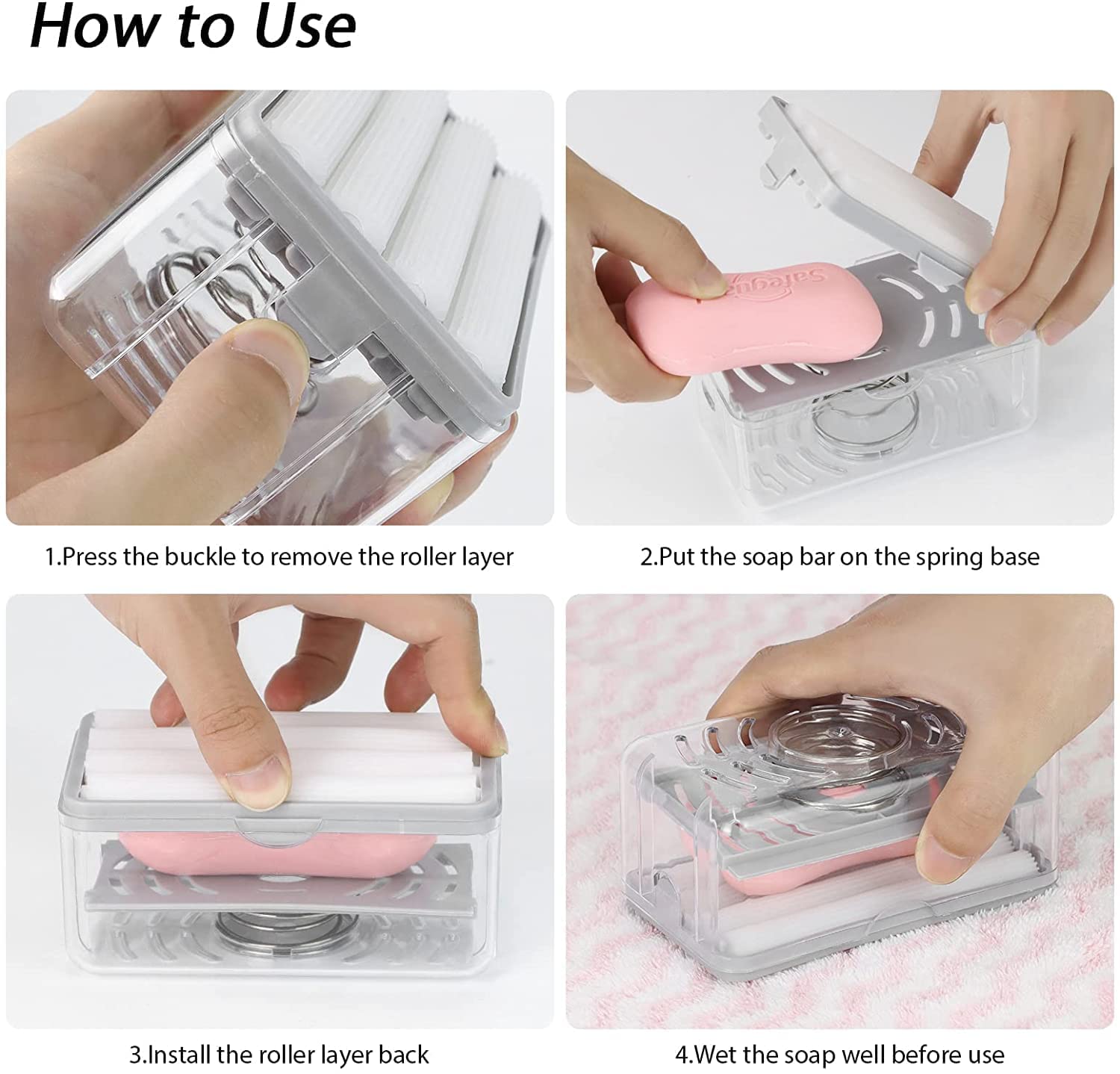 2 In 1 Soap Roller With Case (1 Pc) Wukusy