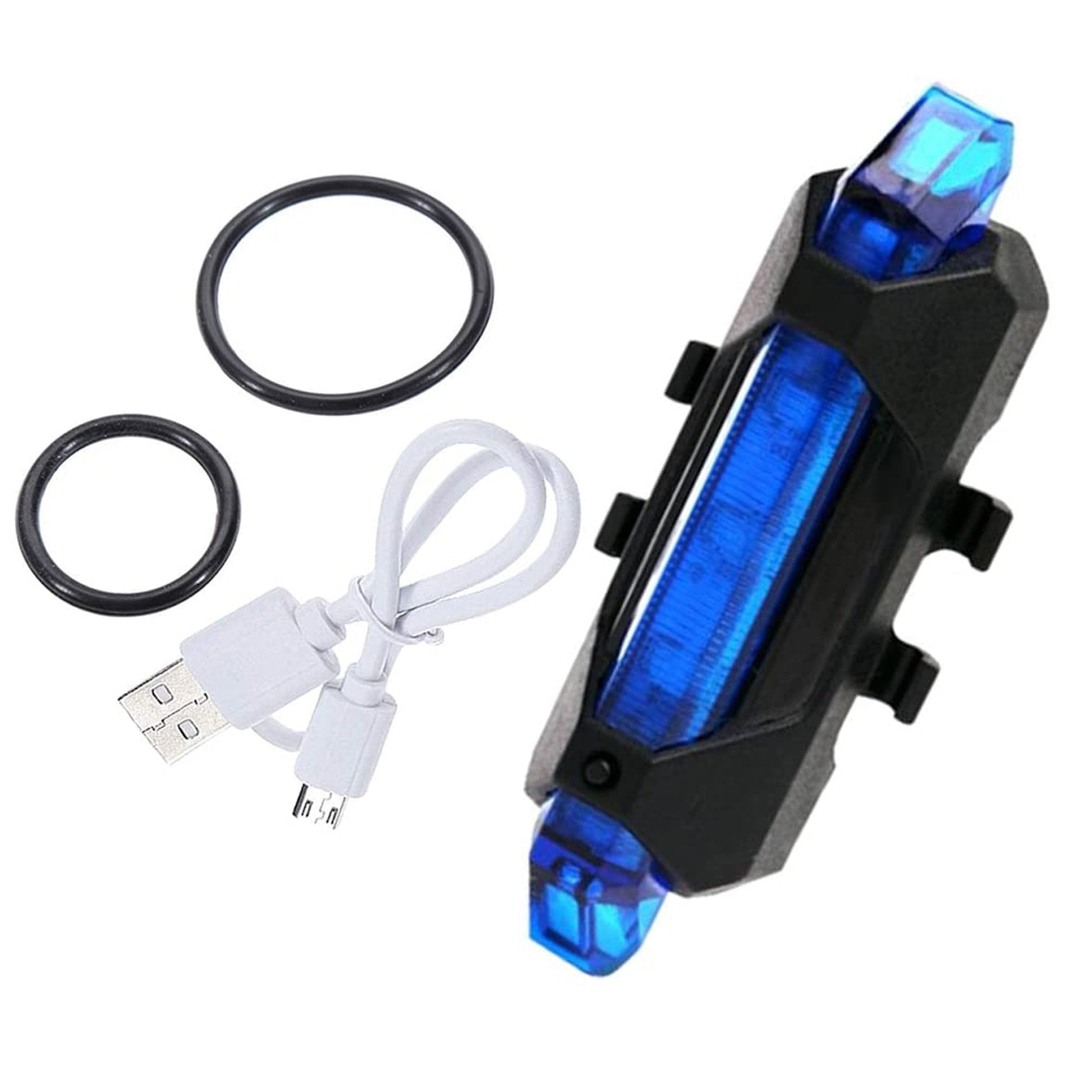 1617 Rechargeable Bicycle Front Waterproof Led Light (Blue) Wukusy