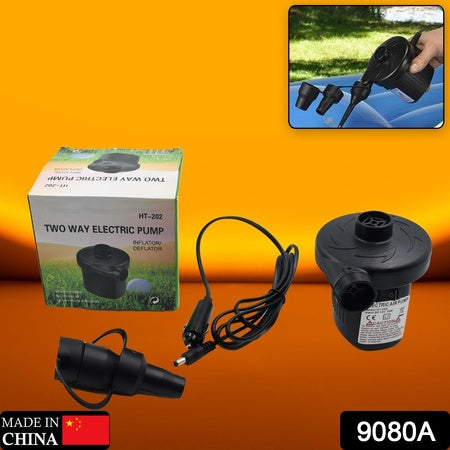9080a Multi-purpose Electric Air Pump Without Valve Adaptors For Quickly Inflatesdeflates Sofa Bed Swimming Pool Tubes Toys Air Bags Wukusy