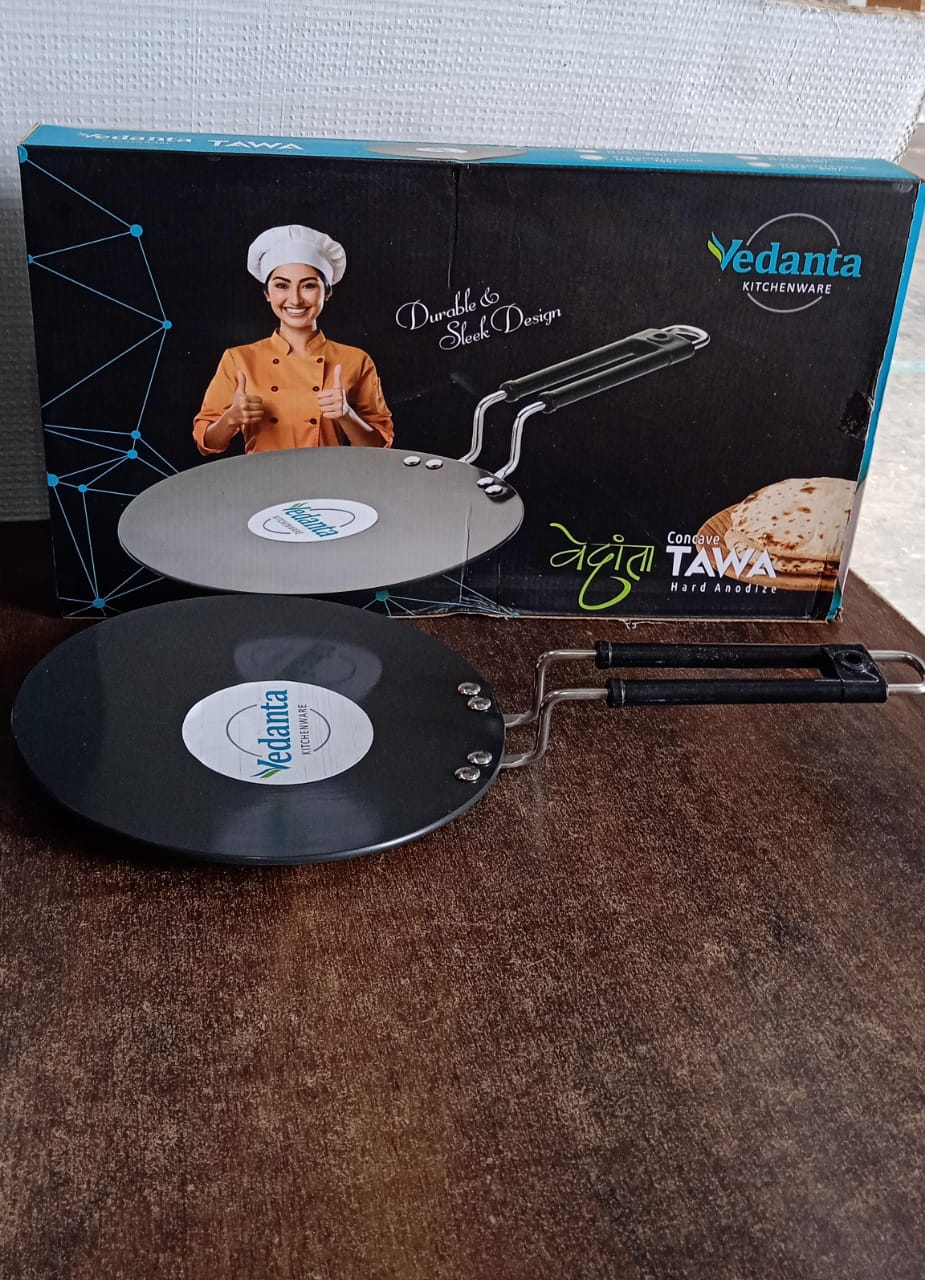 Compact Non-stick Flat Roti Tawa (9 Inch  1 Pc) Wukusy