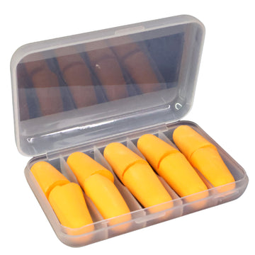 Foam Ear Plugs With Portable Storage Box (5 Pairs)