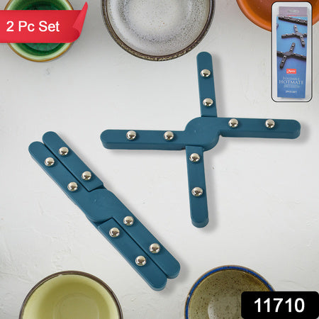 Apex Foldable Hot Mate Set  2 Pcs Folding Pan Stand For Hot Pots Wukusy