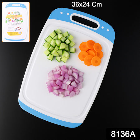 Ganesh Vegetables And Fruits Cutting Chopping Board Plastic Chopper Cutter Board (1 Pc) Wukusy
