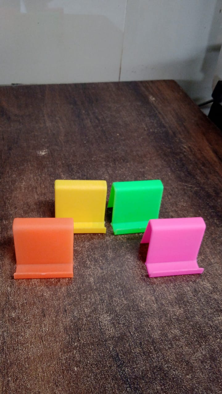 Durable Plastic Mobile Phone Stand With Angled Support (1 Pc  Mix Color) Wukusy